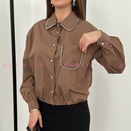 Brown Pearl Shirt